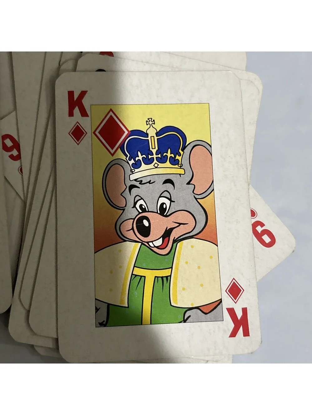 Chuck e Cheese Deck Playing Cards, Complete Set 54, Vintage  3.5”